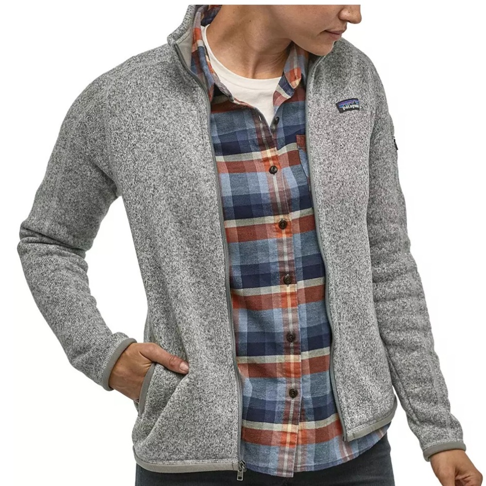 Patagonia Heathered Gray Zip-Up Fleece
